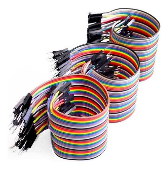 Pack 40 Cables Macho Macho 30cm Dupont Arduino Protoboard 0