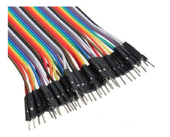 Pack 40 Cables Macho Macho 30cm Dupont Arduino Protoboard 1