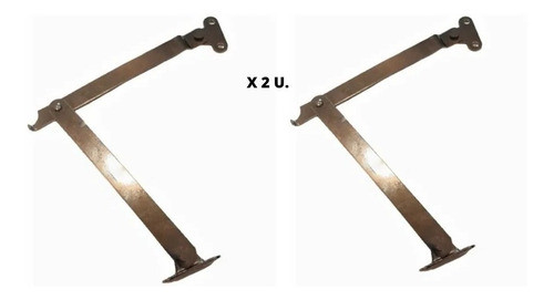 Par Bisagra Tijera 100mm Tope Izq. Der Rebatible Plegable 1