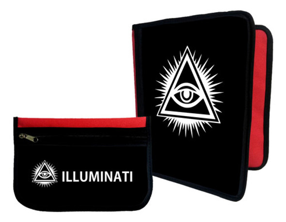 Combo Carpeta + Cartuchera Illuminati  #470 0