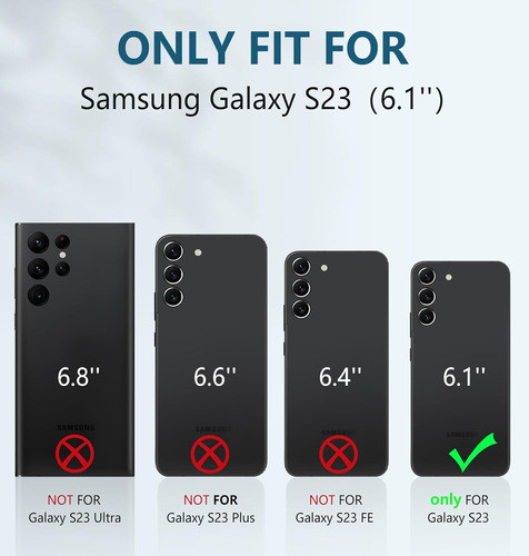 Funda Protectora Samsung Galaxy S23 Doble Capa Resistente Pr 1