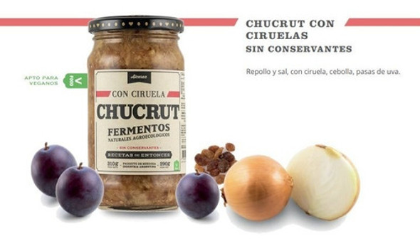 Pack X 3 Chucrut Con Ciruelas X 290 Grs Recetas De Entonces 1