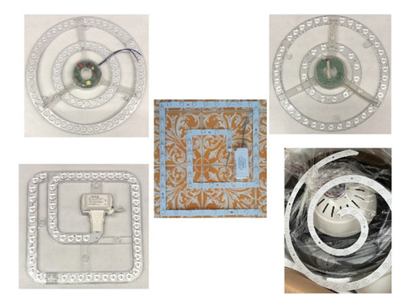 Aro De Luces Para Ventilador De Techo Con Aspas Rebatibles 0