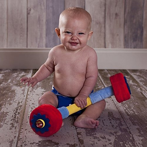 Wod Toys Baby Barbell Plush  Segura, Resistente Y De Alta Ca 1