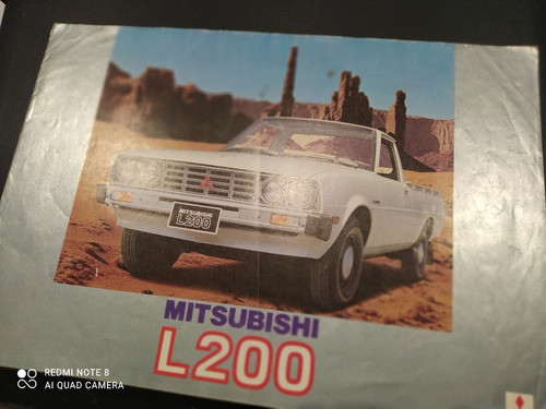 Folleto  Catalogo   Colección  Impreso Mitsubishi L200 0