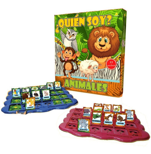Adivina Quien Soy Animales Yuyu - Juego De Mesa Deduccion 0