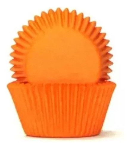 Forminha Papel Cupcake Laranja Nº0 Forneável 90 Unid Plac 0
