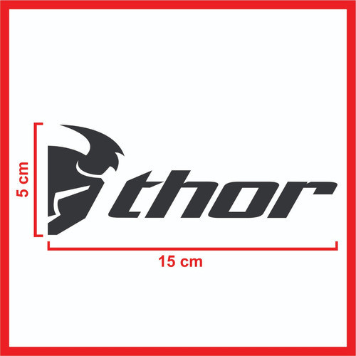 Calco Vinilo Thor Motocross Casco Moto Auto Camioneta Tuni 0