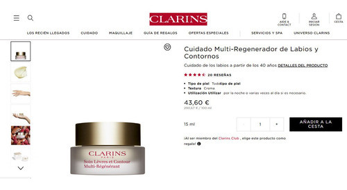 Clarins Multi Regenerador Labios Y Contornos 15ml, Lo Mejor! 1