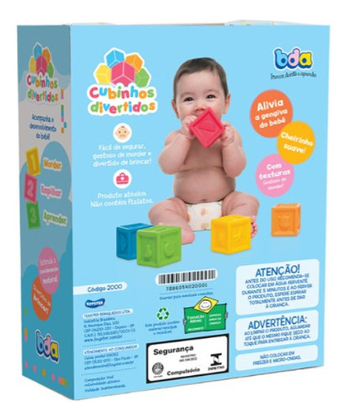 Brinquedo De Bebê Cubinhos Divertidos 8+meses_números 1 Brinquedo De Bebê Cubinhos Divertidos 8+meses_números 1