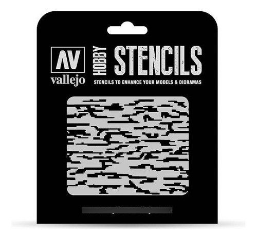 Vallejo Stencil Camuflaje Pixelado 1/35, 1/32 0