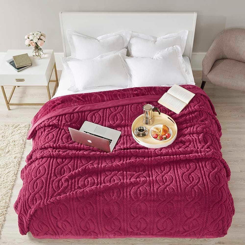 Cobertor King 260x240 Cervinia Ornare Bordo Corttex S/juros 0