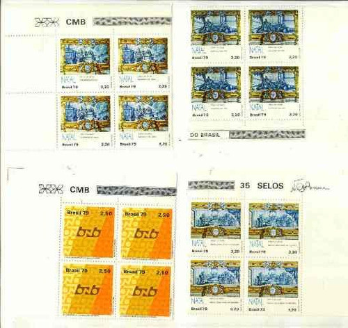 8045 Lote De Comemorativos Em Quadra E Sextilha De 1979 1
