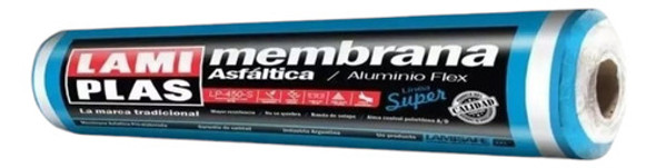 Membrana Asfáltica Con Aluminio Flex 40kg Lamiplas Rollo 0