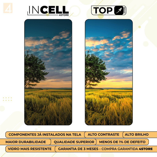 Tela Display Compativel Moto G60s Top Full + Componentes 1