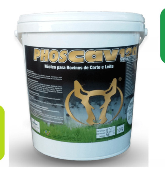 Núcleo Para Bovinos Corte/leite Phoscav 120 Probiótico 10kg 1