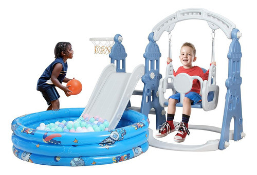Juego De Columpios Para Niños Pequeños Phsshop 5 En 1: La Me 0