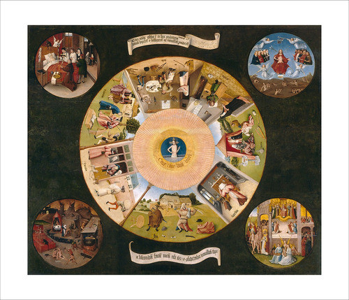 Lamina Fine Art Mesa De Los Pecados Capitales Bosch 60x70 Cm 0