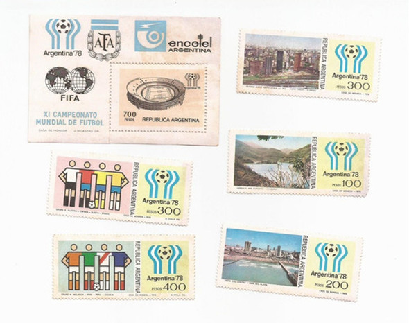 Estampillas Argentina Del Mundial 1978 0