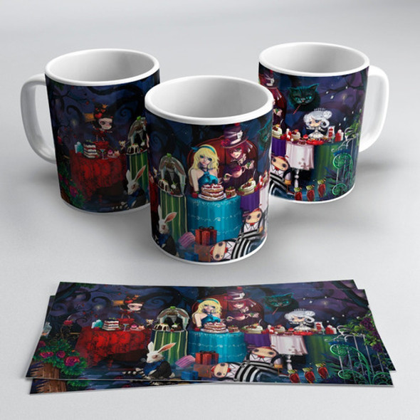 Taza Plastica Sublimada Alicia Pais De Las Maravillas #062 0