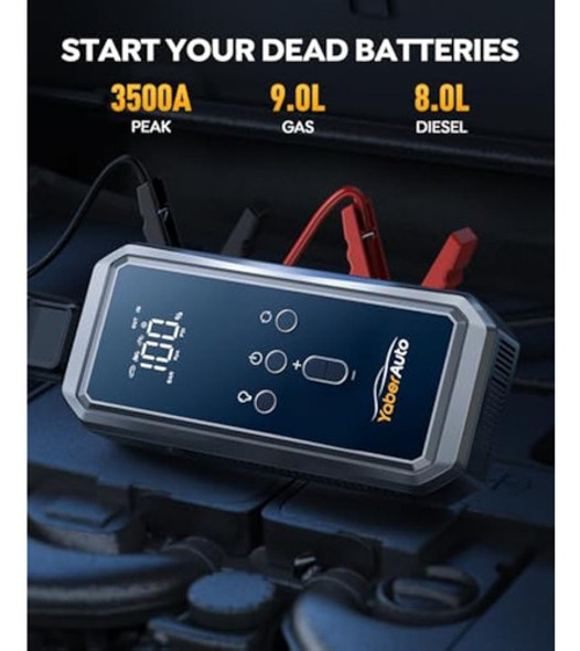 Yaberauto - Arrancador Portátil Para Automóvil Con 1
