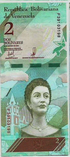 Fk Billete Venezuela 2 Bolivares Soberanos 2018 Sin Circular 0