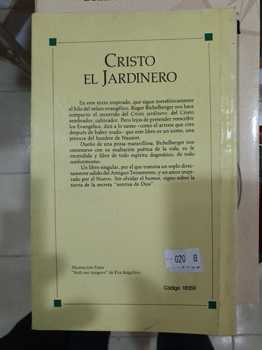 Libro:cristo El Jardinero- Roger Bichelgerger 1