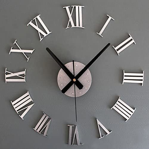 Reloj De Pared 3d De Lujo De Milesdecor - Plateado 0