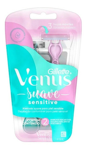 Barbeador Gillette Venus Simply 3 / Kit De 3 Com 4 Unid Cada 1