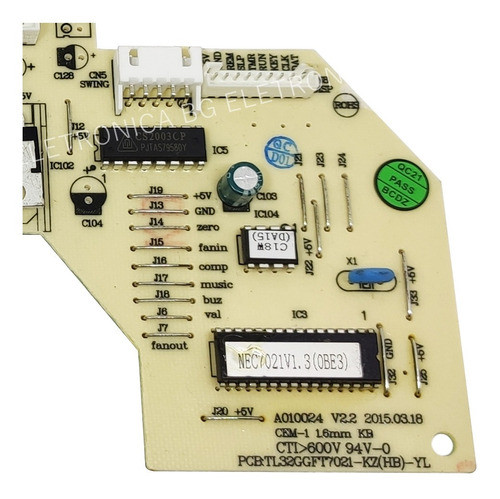 Placa Principal Ar Split Philco Ph12000tfm5 Br12000fm Origin 1