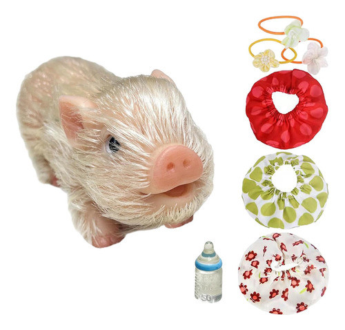 . Mini Piggy Doll Reborn Piggy Toy Boneca De Silicone 0
