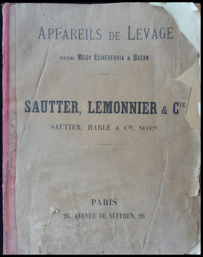 Grúa A Vapor Catálogo. París. 1890. 23006 0