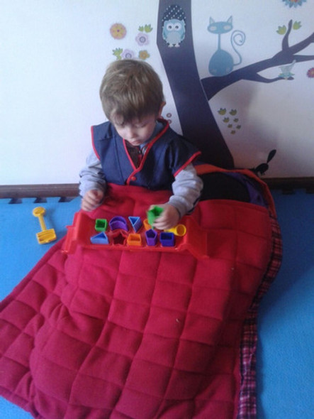 Mantas De Peso Integracion Sensorial 70 X 120 Cm Con 3 Kg. 1