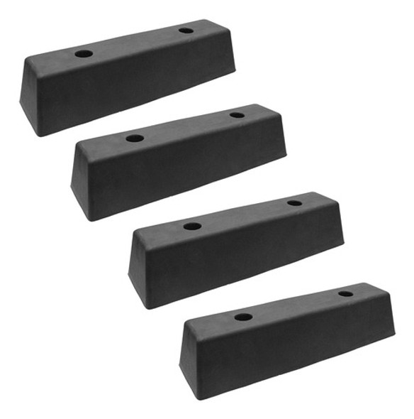 Kit 4 Batente Maciço Borracha Docas Pier Caminhão 435x80mm 0
