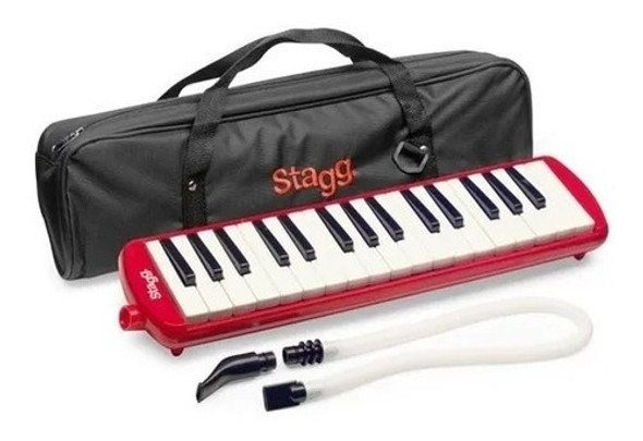 Flauta Melodica Stagg 32 Teclas Con Estuche Y Boquilla. Roja 0