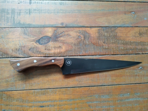 Faca Fosfatizada 9  Aço 1070 Cabo Madeira 1