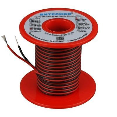 Flexible De Silicona De Calibre 26 25 Ft:red De Alambre Y Al 1