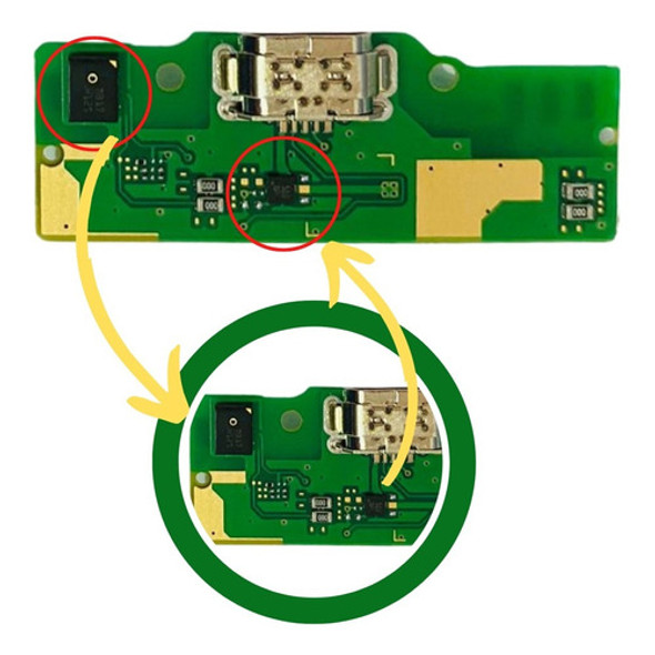Placa Conector De Carga Compatível Tablet Galaxy Tab A T295 1