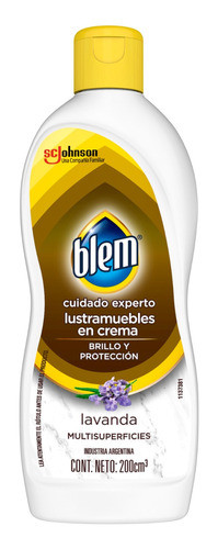 Lustramuebles Blem Lavanda En Crema 200 ml 1
