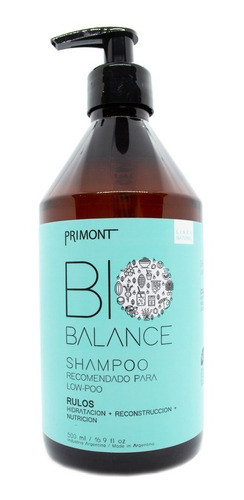 Primont Bio Balance Shampoo Vegano Low Poo Rulos 500ml Local 0