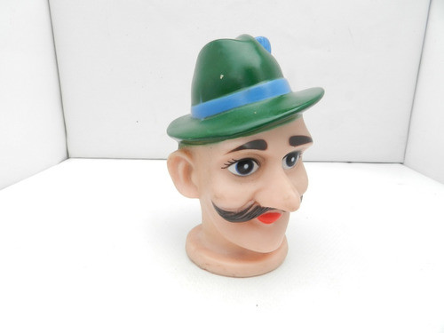 Antigua Cabeza De Titere Goma M-012 Juguete Antiguo Aps 0