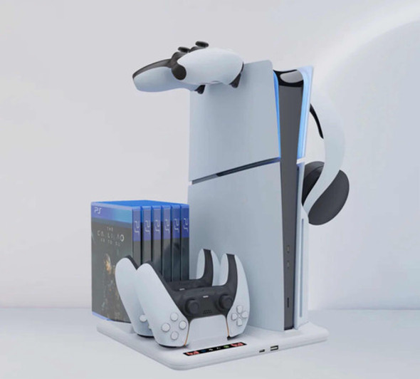 Soporte De Refrigeración Y Carga De Controles Para Ps5 Slim 1