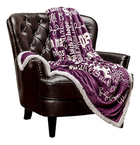 Manta De Regalo Chanasya Hope And Faith - Sherpa Acogedor, C 0