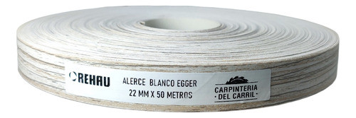 Tapacanto Rehau Alerce Blanco 22 Mm X 50 M C/ Cola Egger 0