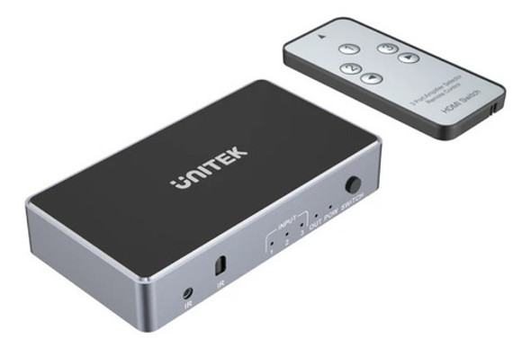 Switch Unitek Hdmi 4k De 3 Puertos Con Control - Ncom 0