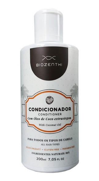 Condicionador De Óleo De Coco - Natural - Vegano - S/glúten 0