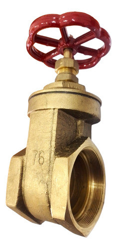 Valvula Esclusa Prensa Doble 3 Pulgadas Bronce 0