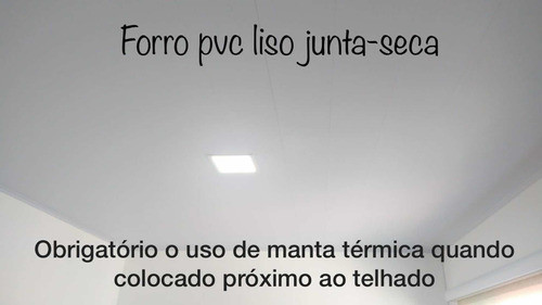 Forro Pvc Liso Junta Seca (m2)  Branco Com Brilho 1