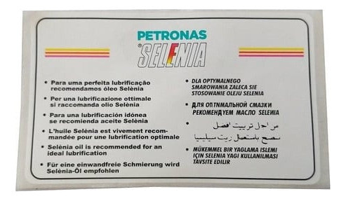 Etiqueta Adesiva Oleo Capo / / Palio 2016 2017 1