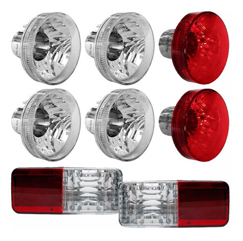 Kit De 8 Lanterna L200 Sport Outdoor Savana 2004 A 2011 Novo 0